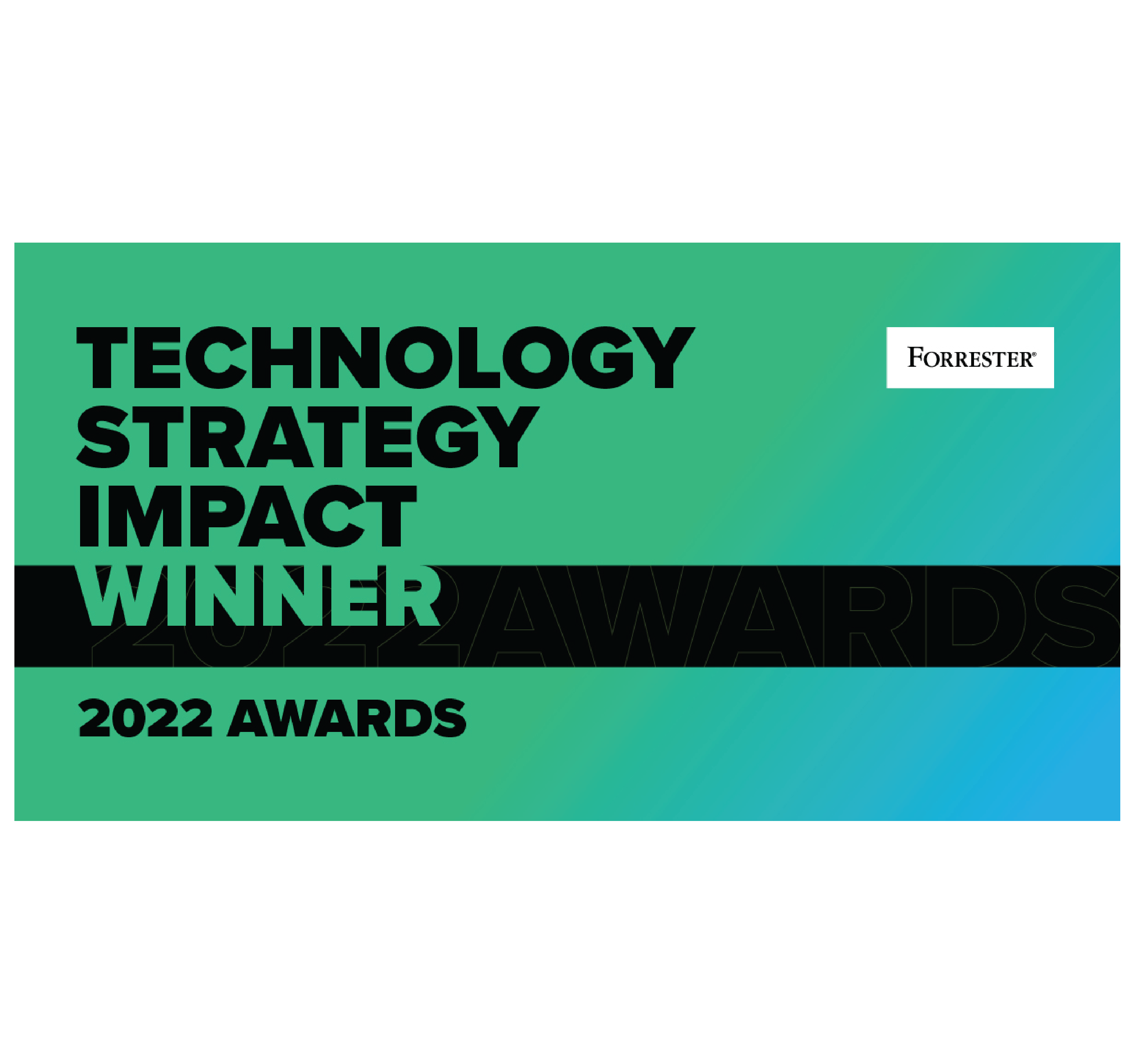 Forrester Technology Strategy Impact Winner 2022 award logo