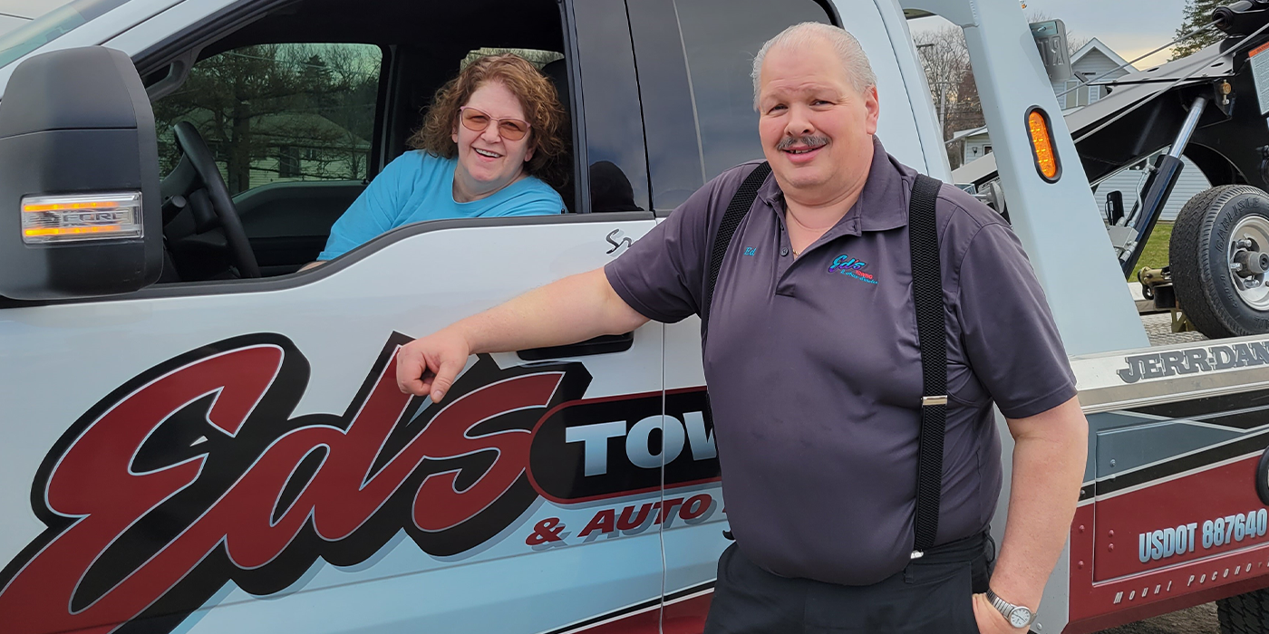 Ed's Towing Service - Ed with wife