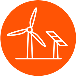 Solar & Wind Farms Icon
