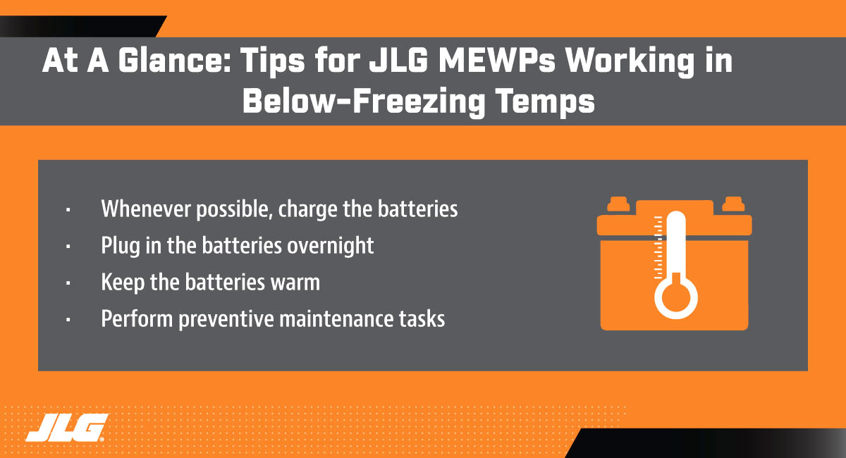 4 Tips for Working with MEWPs in Below-Freezing Temps at a Glance