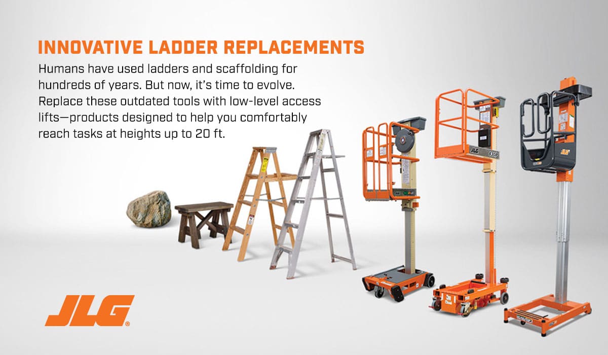 JLG Low Level Access Equipment Evolve as Ladder Replacements