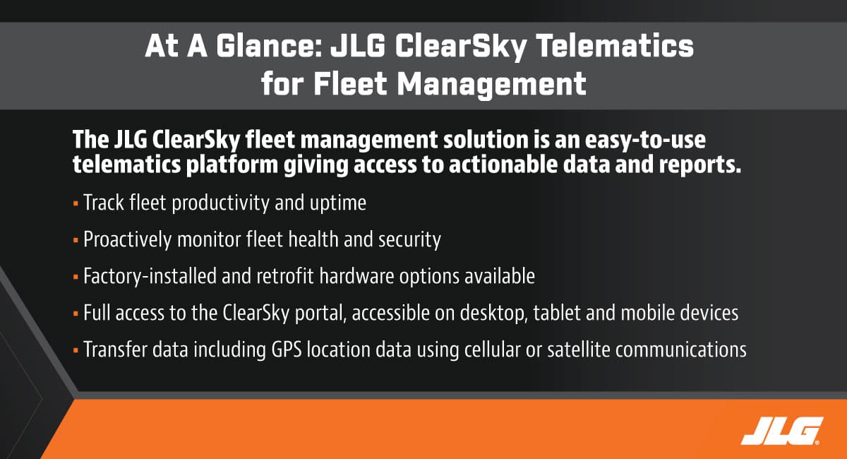 JLG ClearSky Overview