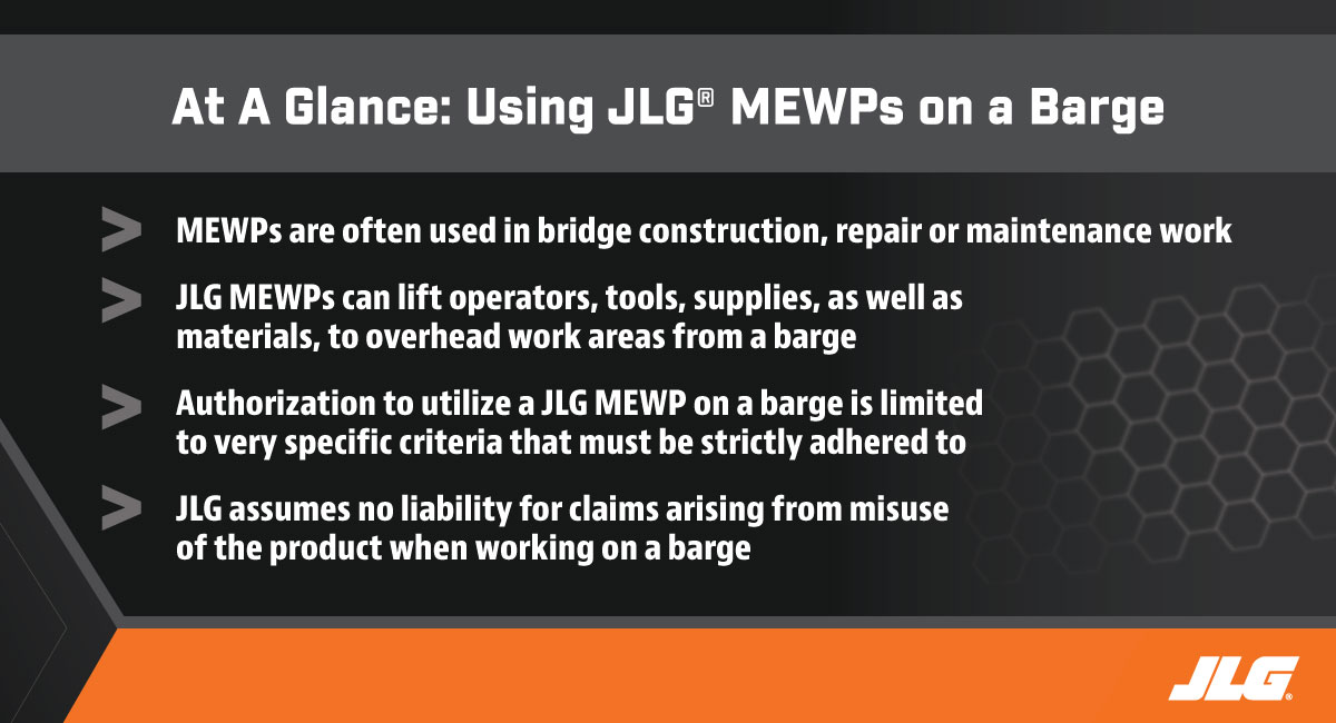 Guidance for Operating MEWPs on a Barge