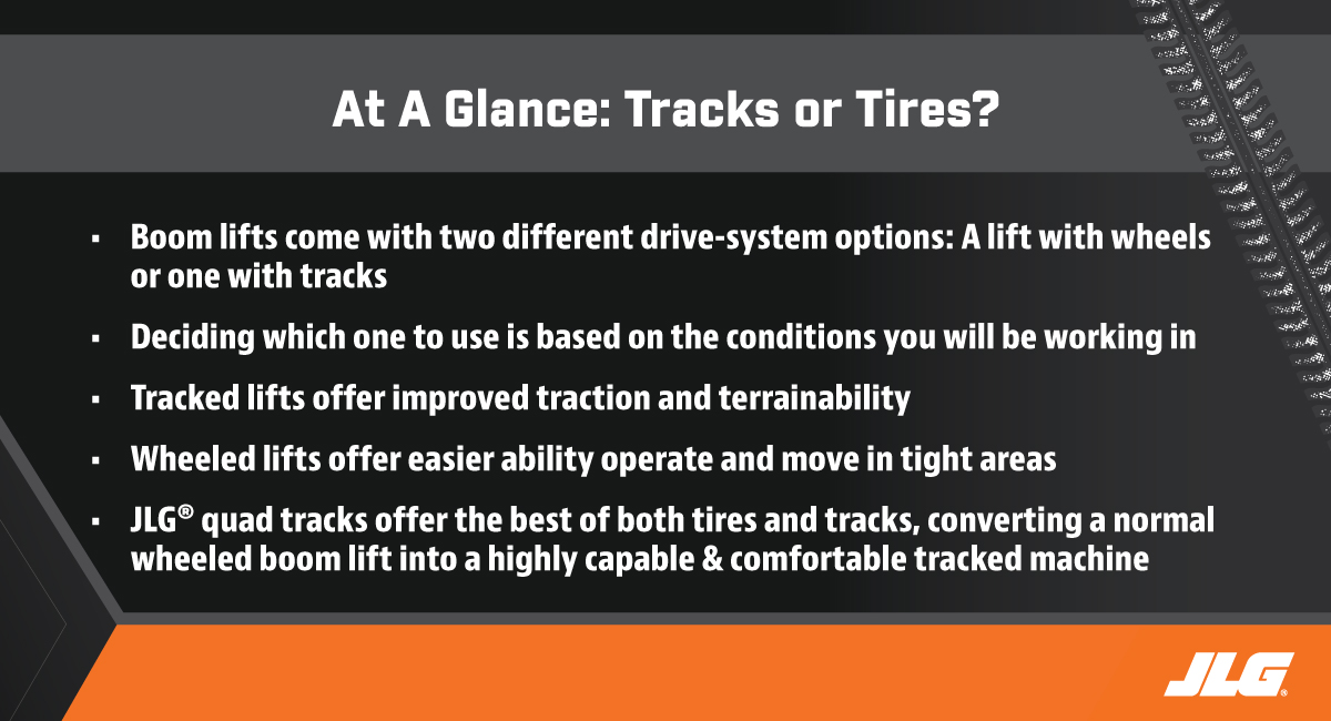 At A Glance Tracks or Tires