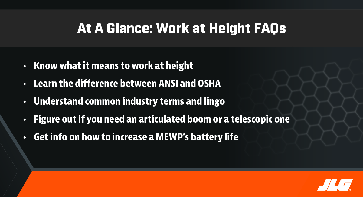 Working at Height FAQs