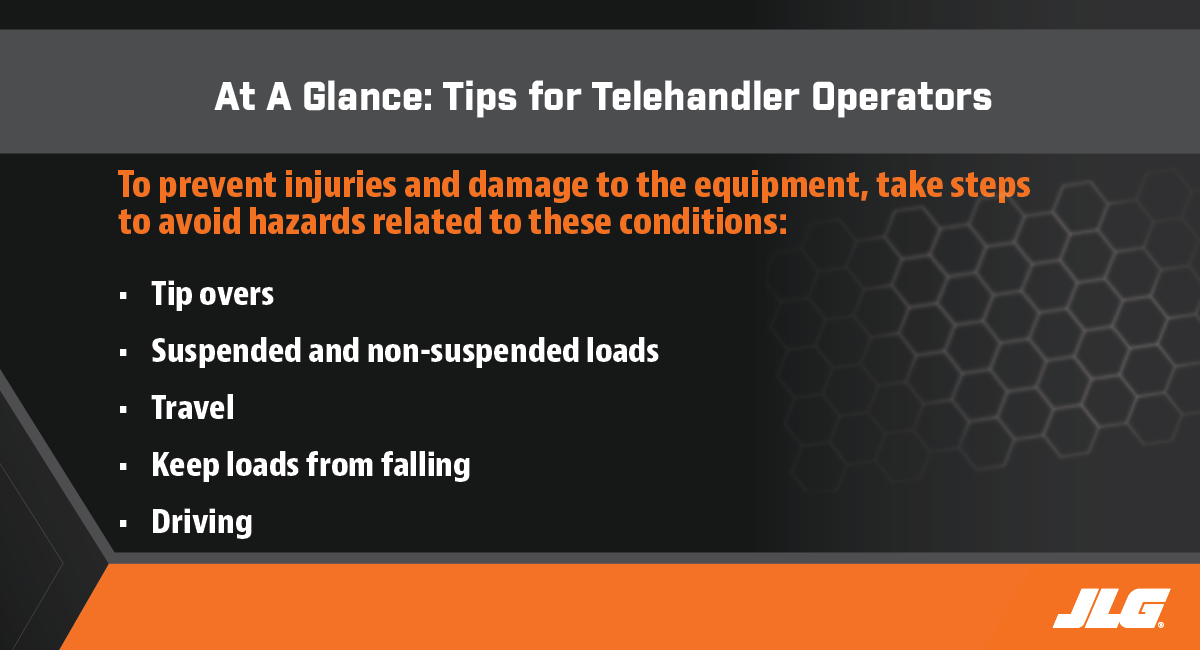 Tips for telehandler operation at a glance