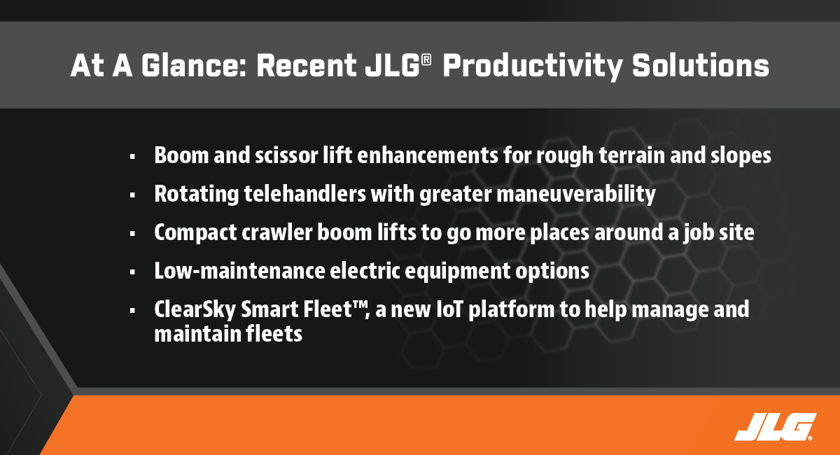 JLG Productivity Solutions - 2023 in review at a glance