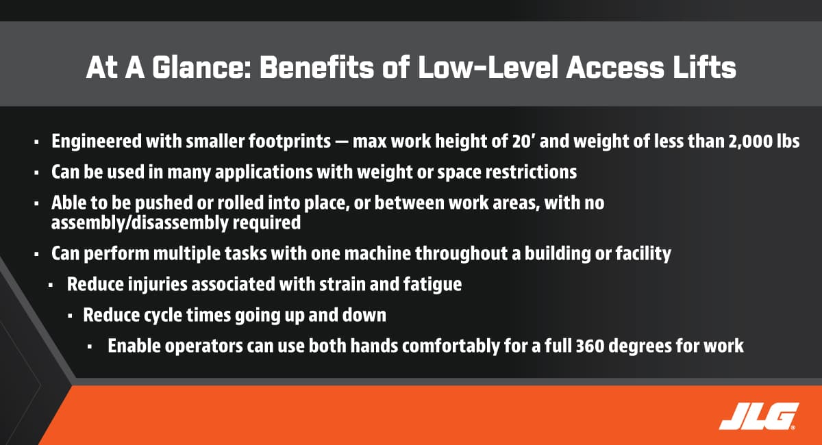 Replace Ladders with Low-Level Access Lifts at a Glance