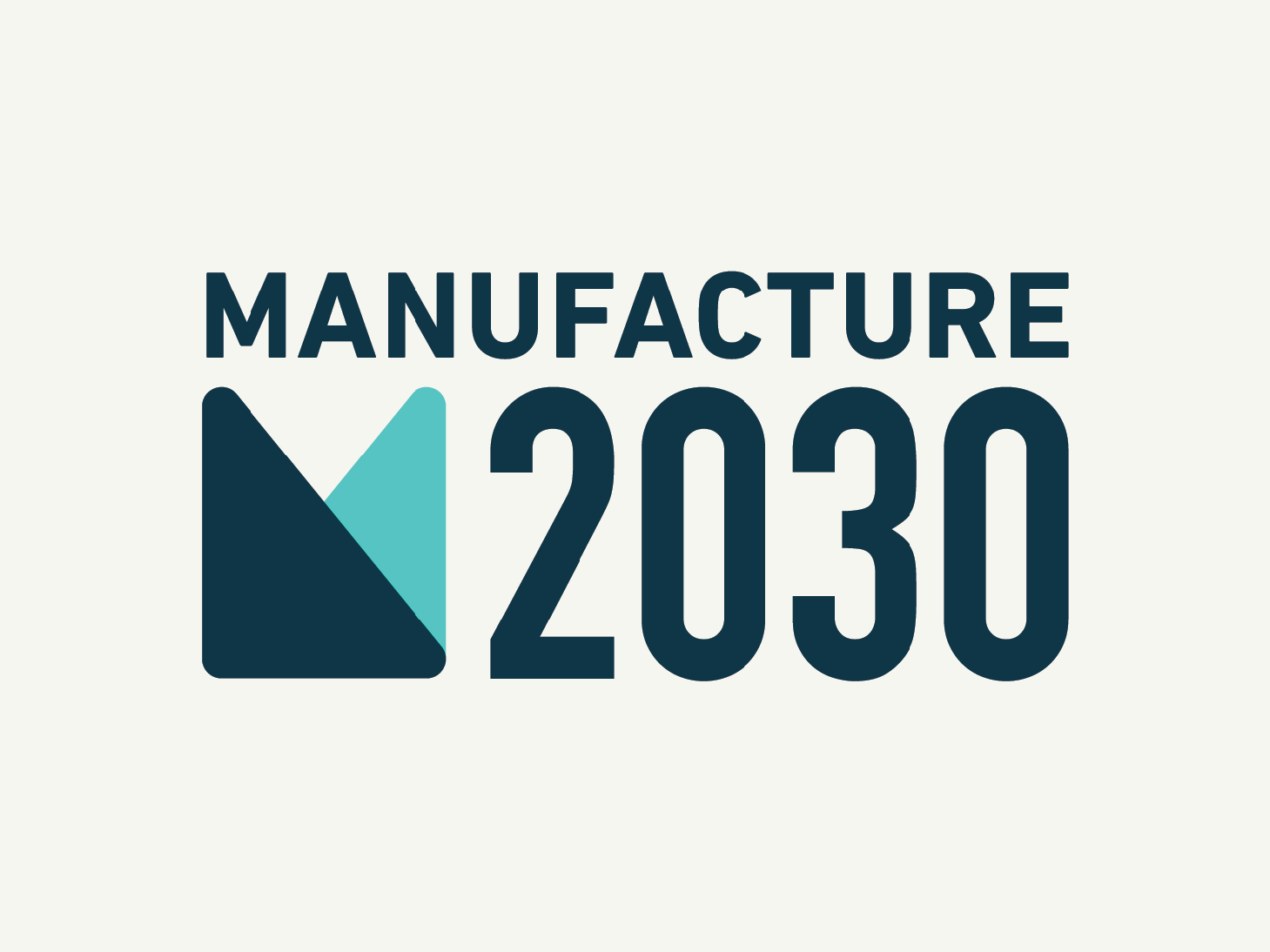 Manufacture 2030 logo on cream background