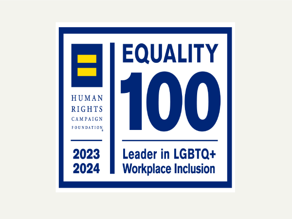 Equality 100 2023 Human Rights CEI Logo